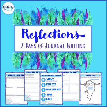 Preview of Journal Prompts for students | Reflective Writing | Templates