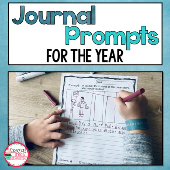 Preview of Journal Prompts for the Year and Writing Prompt Activities