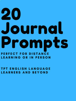 Preview of Journal Prompts to Get Your Students Engaged in Learning through Writing!