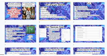 Preview of Journal Set up Print Outs and Slides