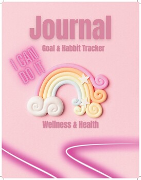 Preview of Journal Tracker of Habits & Goals, Wellness and Health