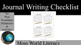 Journal Writing Checklist