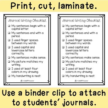 journal writing guidelines