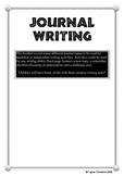 Journal Writing - Creative Writing Tasks