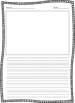 Primary Writing Paper – Teacher Doodles