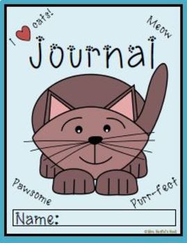 Journal Writing Paper Cats by Sandra Naufal