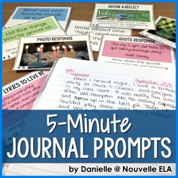 Preview of Journal Writing Prompts - 5-Minute Daily Journal Prompts for the Whole Year