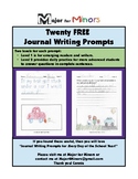 Journal Writing Prompts - Freebie!