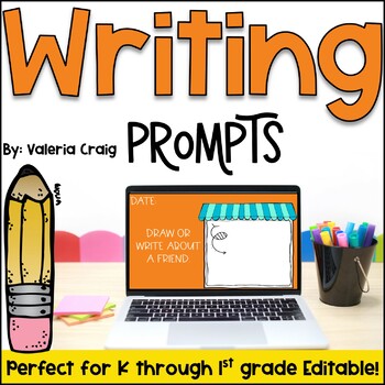 Journal Writing Prompts Kindergarten to 1st grade by Valeria Craig