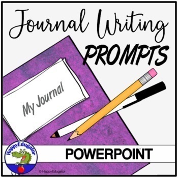 Preview of Journal Writing Prompts and Editing Checklist - 106 Task Cards