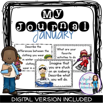 Journal Writing Prompts for January by Angel's Primary Adventures