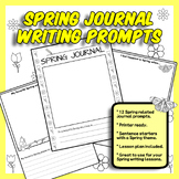Journal Writing Prompts for Spring Season | Printer Ready 