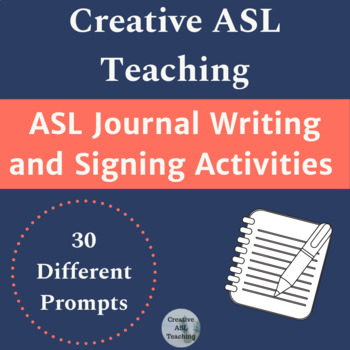 Preview of Journal Writing and Signing Activities - ASL, Deaf Studies, Deaf Culture