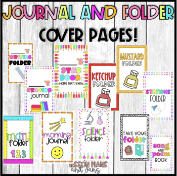 Preview of Journal and Folder Covers Templates! 35 options AND GROWING!