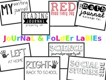 Preview of Journal and Folder Labels 2 11/16 x 2