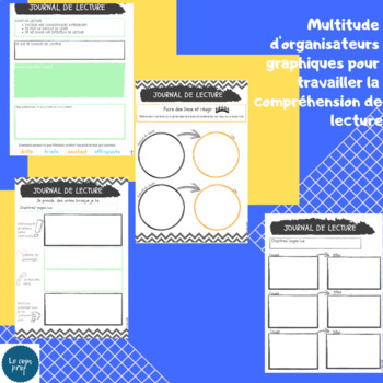 Journal de lecture - organisateurs graphiques - français - french immersion