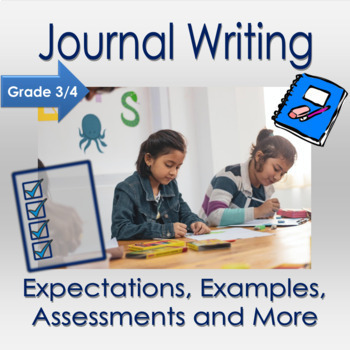 Preview of Everything You Need to Journal for Grade 3 and 4 Distance Learning