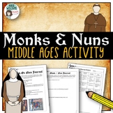 Middle Ages - Monk or Nun Journal Activity