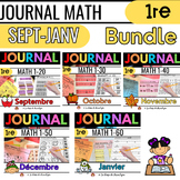 Bundle: Journal math 1re année De septembre à Janvier