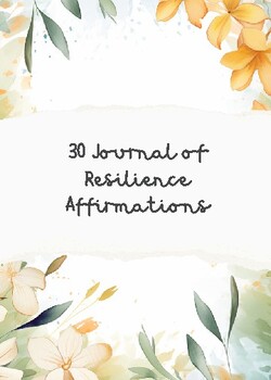 Preview of Journal of Resilience Affirmation Cards