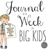 Journal of the Week for Grades 4-8 Common Core Aligned