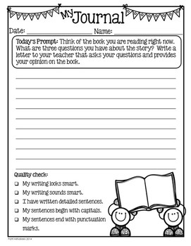 5th grade writing assignments pdf