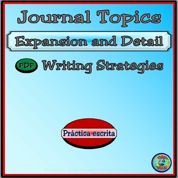Preview of Journal Topics Writing Procedures and Strategies - Los temas del diario