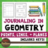 Journaling in Geometry: Points, Lines, and Planes