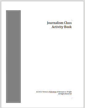 Preview of Journalism Activity Book: 39 Activities for Groups, Written Assignments, Tests