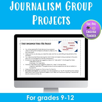 Preview of Journalism Collaborative Group Projects