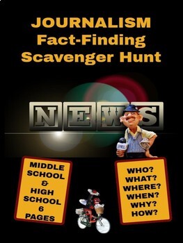 Preview of Journalism: Fact-Finding Scavenger Hunt Activity