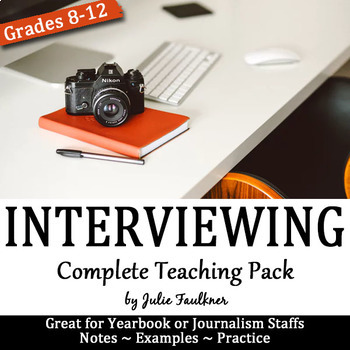 Preview of Journalism Interviewing Techniques and Tools, Yearbook, Complete Teaching Pack