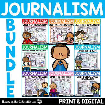 Preview of Journalism Newspaper Unit Bundle