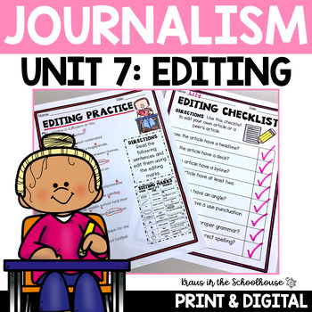 Preview of Journalism Newspaper Editing | Unit 7