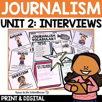 Preview of Journalism Newspaper Interviews | Unit 2