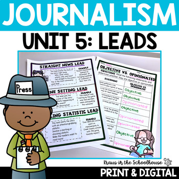 Preview of Journalism Newspaper Leads  | Unit 5