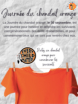 Preview of Ontario Special Recognition Day Poster (Journée du Chandail Orange) - Français