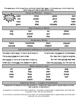 Preview of Journey Fluency sheet for 2nd grade #3