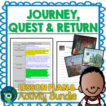 Preview of Journey, Quest, and Return by Aaron Becker Lesson Plans & Activities
