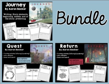 Preview of Journey, Return & Quest (writing, response, predict, infer) Aaron Becker BUNDLE