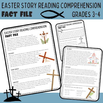 Preview of Bible Journey Through Easter: Christian Reading Comprehension