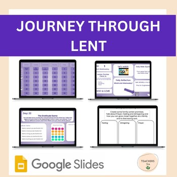 Preview of Journey Through LENT - FORTY days of ACTIVITIES - ALL GRADES