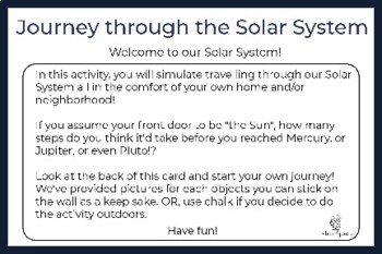 Preview of Journey Through The Solar System - Sizes