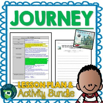 Preview of Journey by Aaron Becker Lesson Plan, Activities & Dictation