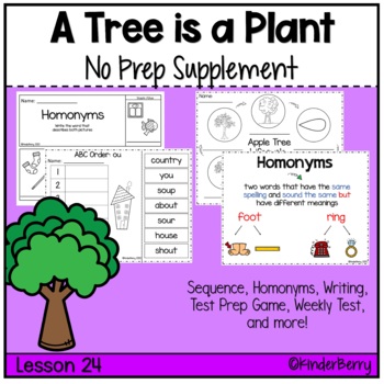 Preview of Journey’s 1st Grade Lesson 24 A Tree is a Plant