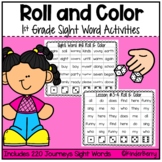 Journey's 1st Grade Sight Words Roll and Color | Dice Game