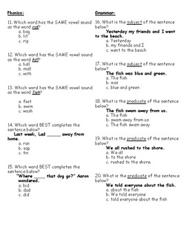 journeys grade 2 weekly tests pdf lesson 11