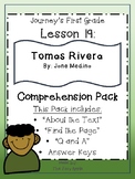 Journey's First Grade Lesson 19 Comprehension Pack