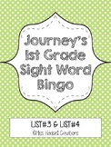 Journey's First Grade Sight Word Bingo (Lesson 3-Lesson 4)