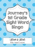 Journey's First Grade Sight Word Bingo (Lesson 4-Lesson 5)